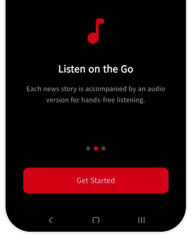 Visual news interface